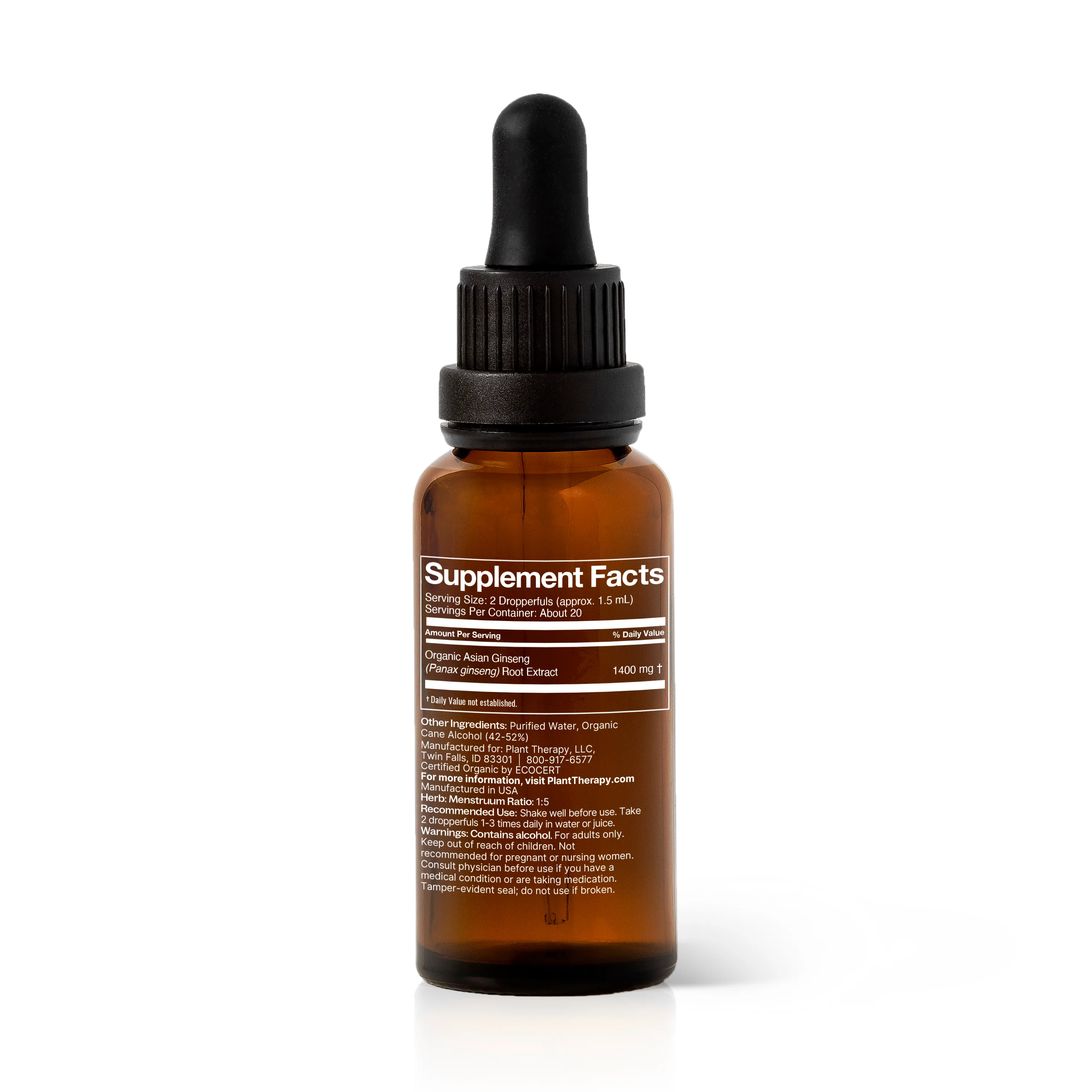 Organic Asian Ginseng Herbal Tincture - Image 7