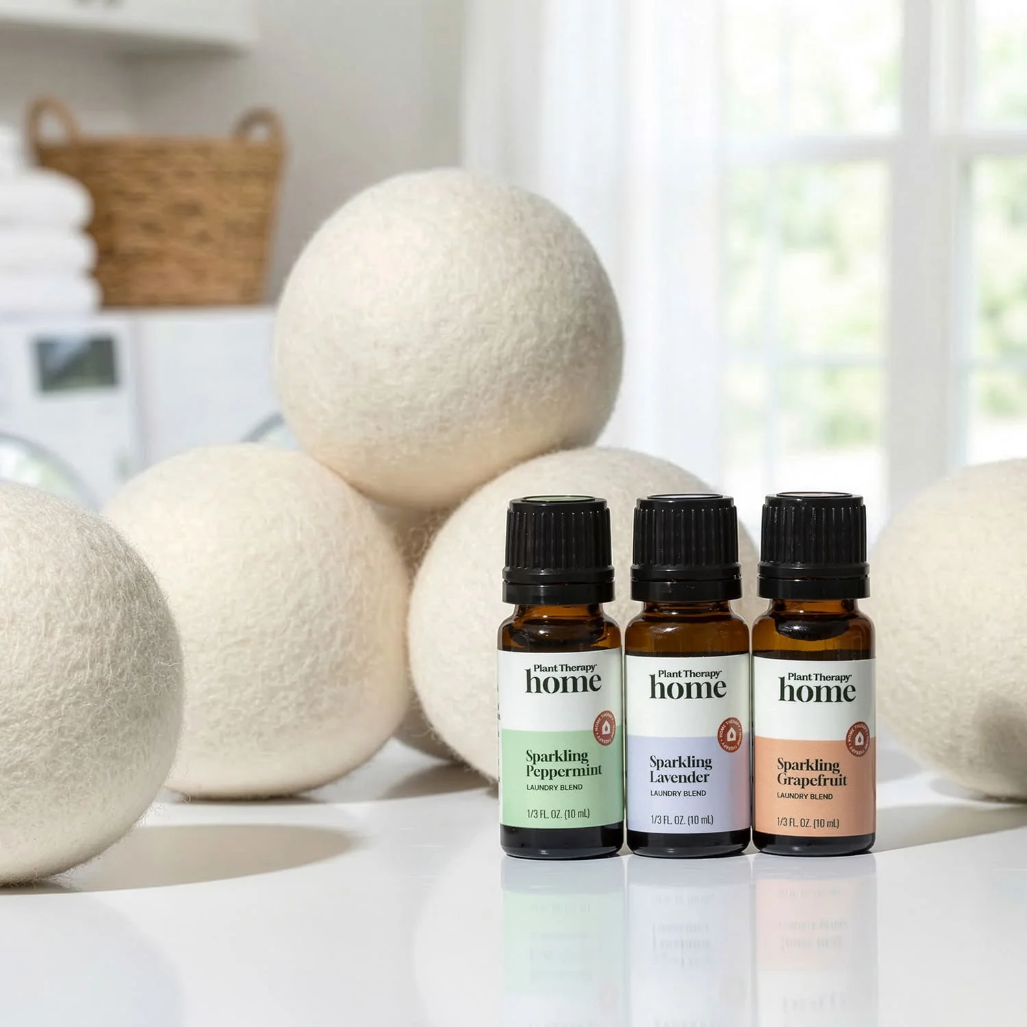 Wool Dryer Balls 6 Pack and Sparkling Laundry Blend 3 Pack - Image 2