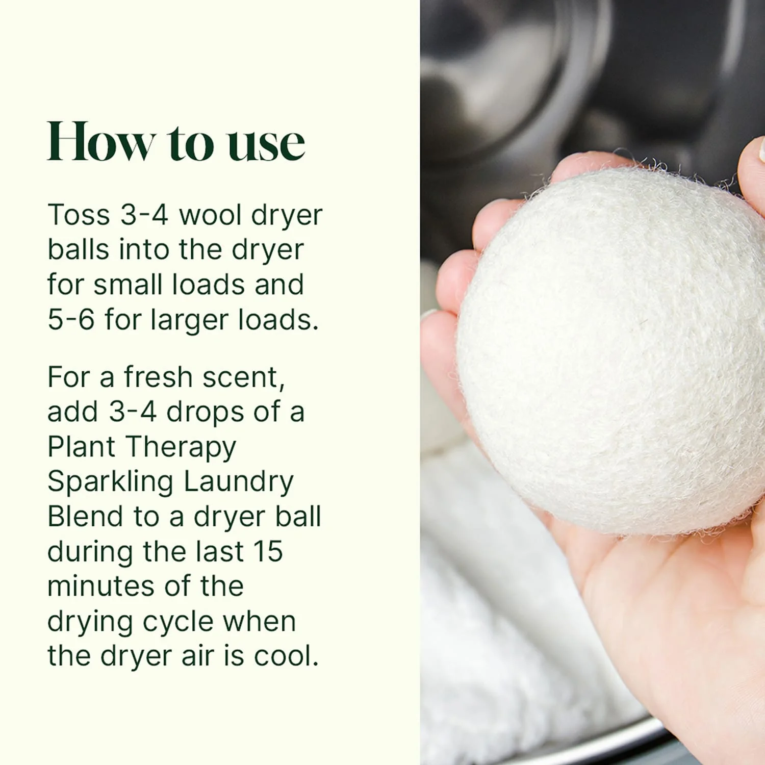 Wool Dryer Balls 6 Pack and Sparkling Laundry Blend 3 Pack - Image 5