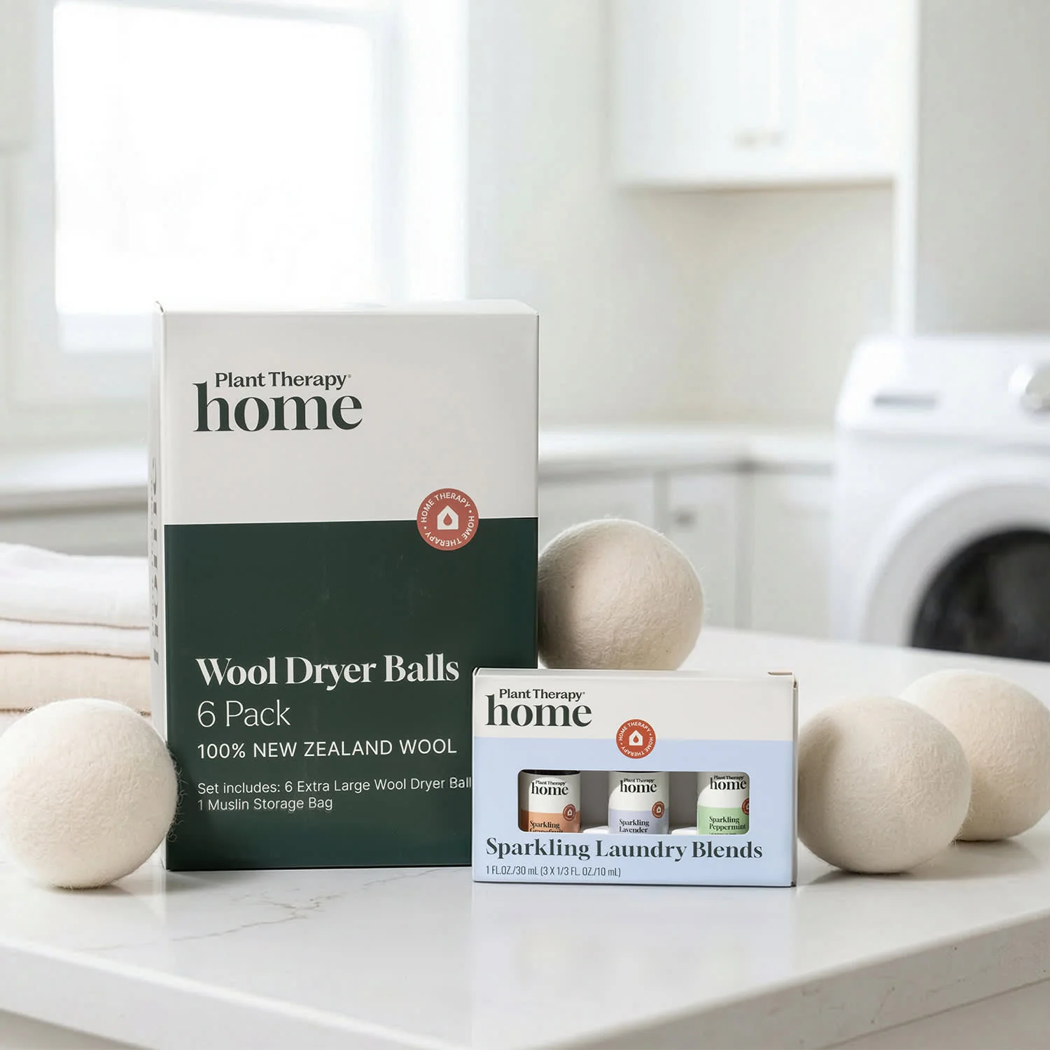 Wool Dryer Balls 6 Pack and Sparkling Laundry Blend 3 Pack - Image 8